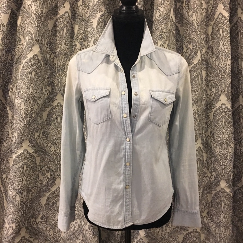 GAP DENIM LIGHT SOFT WESTERN SHIRT